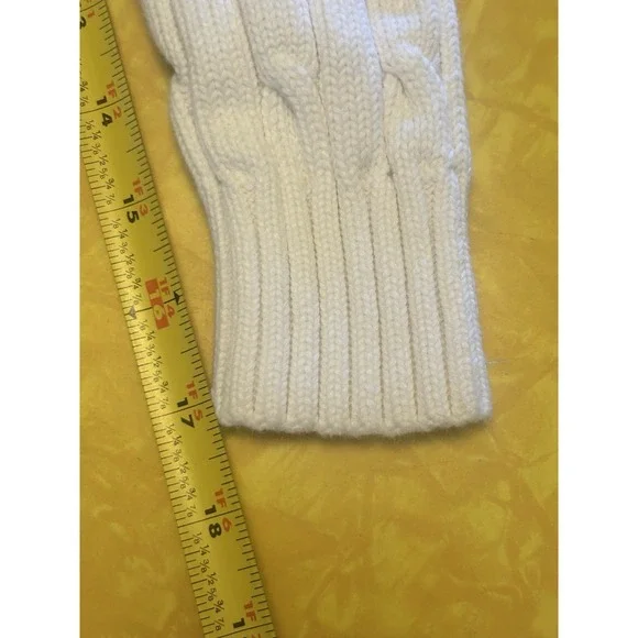 VTG Y2K Ralph Lauren Sport White & Blue Sweater Cotton Preppy Classic Womens M - Picture 6 of 6